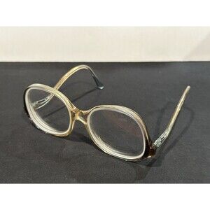 Vintage 1960's Titmus Z87 Eyeglass Safety Full Rim Transparent Amber Frames Only